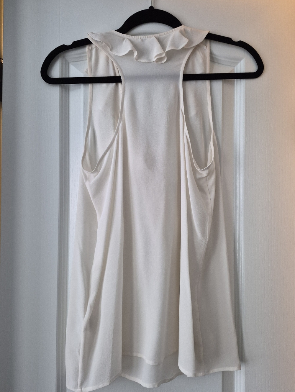Joie Kay Ruffled Ivory Racerback Tank - Picture 4 of 9